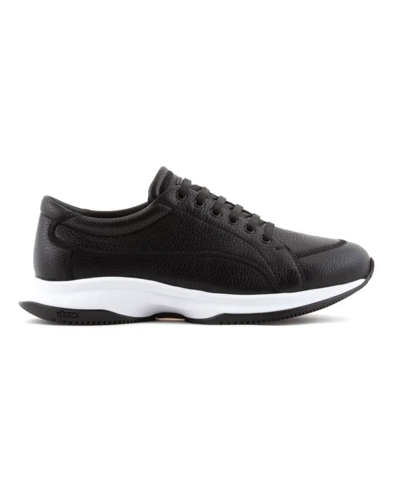 Giorgio Armani Klassische Sneakers Schwarz