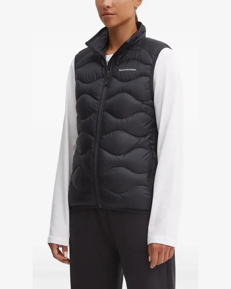 Peak Performance Helium zip-fastening quilted gilet - Schwarz Schwarz