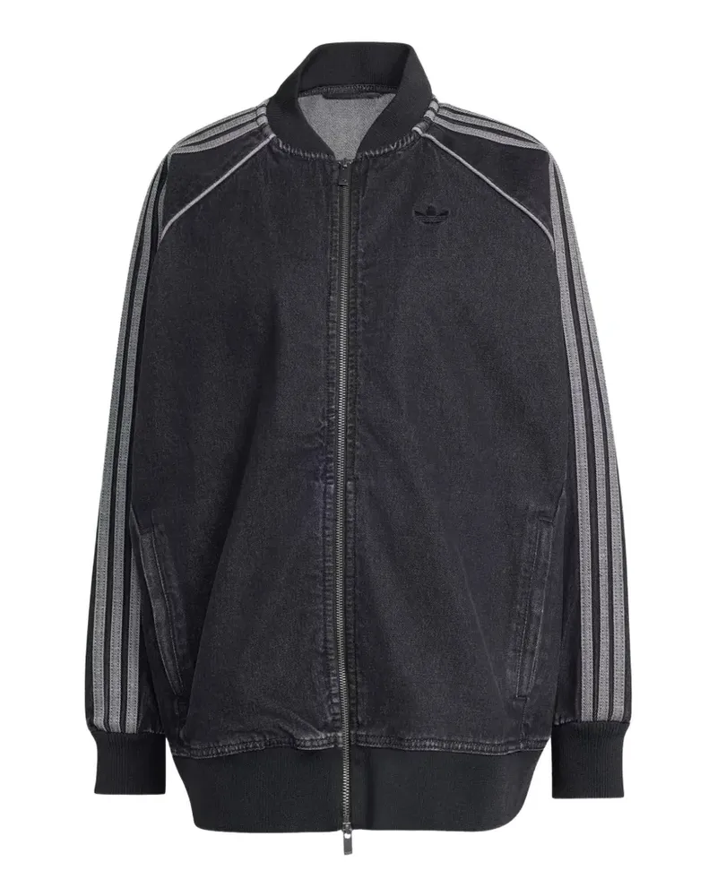 adidas SST oversized denim tracktop - Schwarz Schwarz