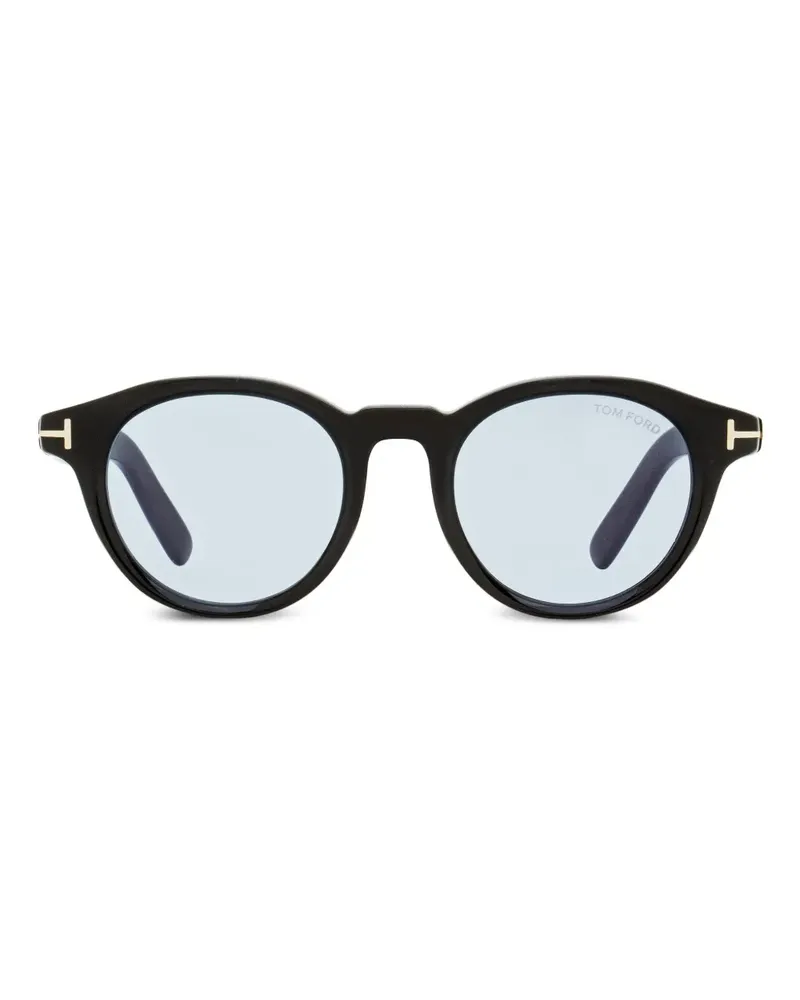 Tom Ford Sonnenbrille im Panto-Design - Schwarz Schwarz