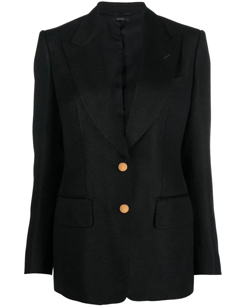 Tom Ford Einreihiger Blazer - Schwarz Schwarz