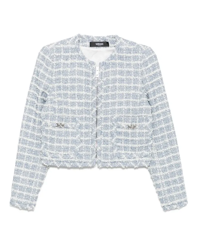 Versace Tweed-Sakko - Blau Blau