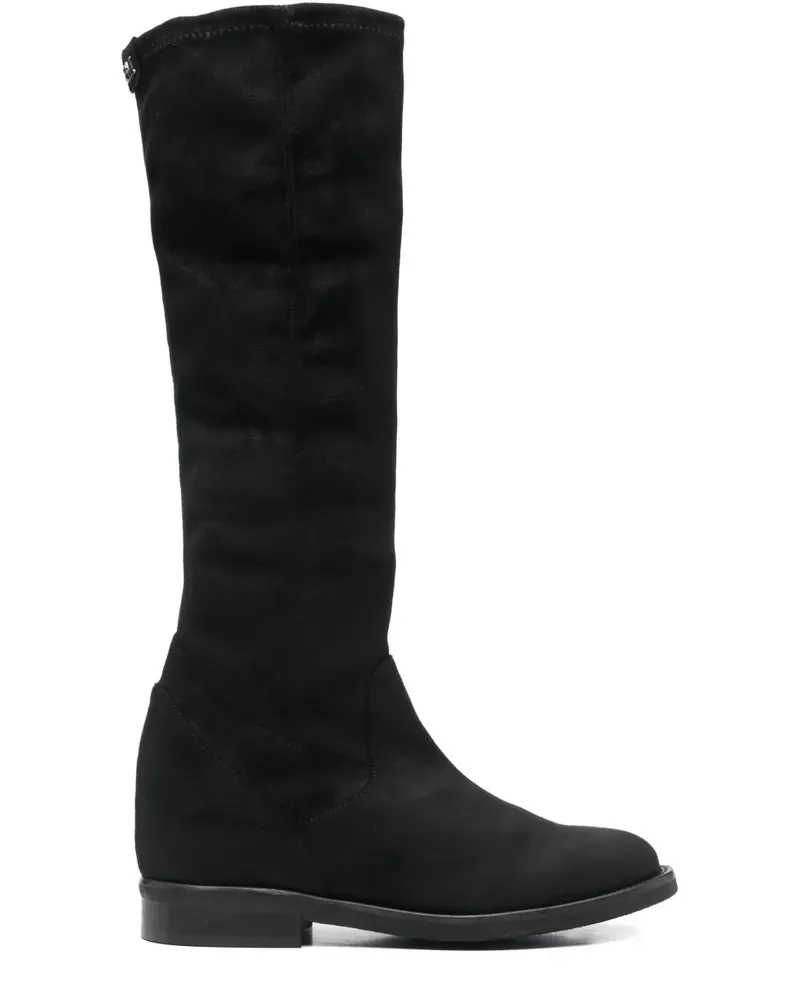 Pedro Miralles Stiefel aus Wildleder - Schwarz Schwarz