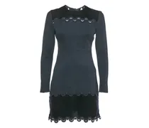 Minikleid aus Samt - Blau