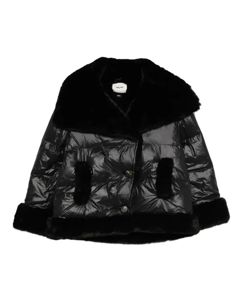 MAX&MOI Dassi Mantel aus Faux Fur - Schwarz Schwarz