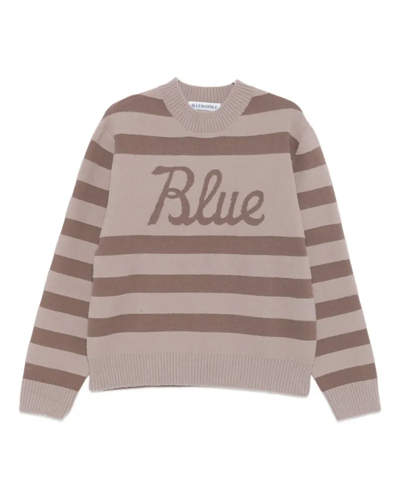 BLUEMARBLE striped crew-neck sweater - Braun Braun