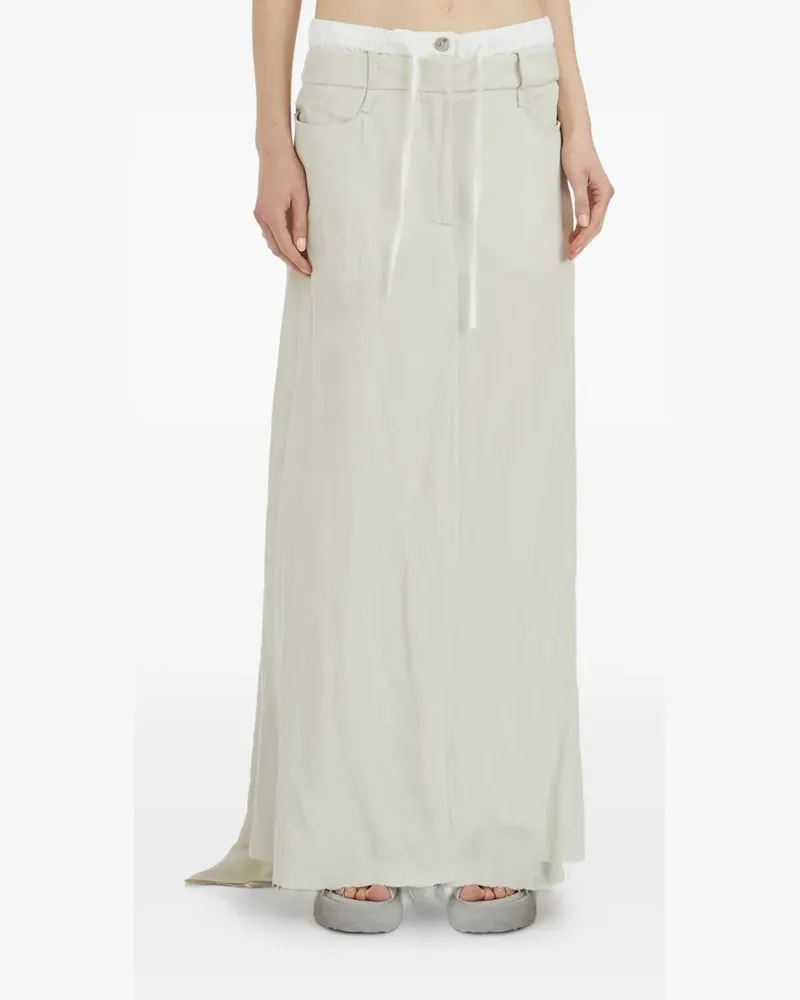 Masnada drawstring maxi skirt - Nude Nude