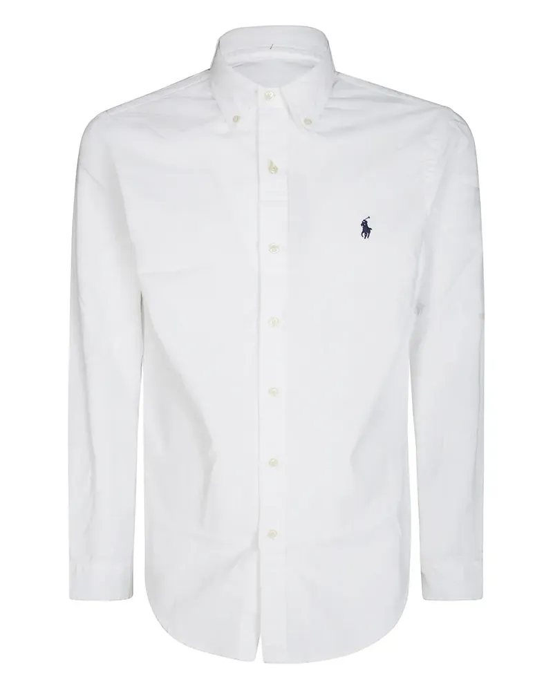 Ralph Lauren Hemd mit Polo Pony-Stickerei - Weiß Weiß