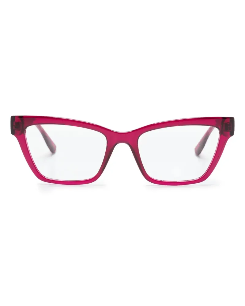 Karl Lagerfeld Brille mit eckigem Gestell - Rosa Rosa