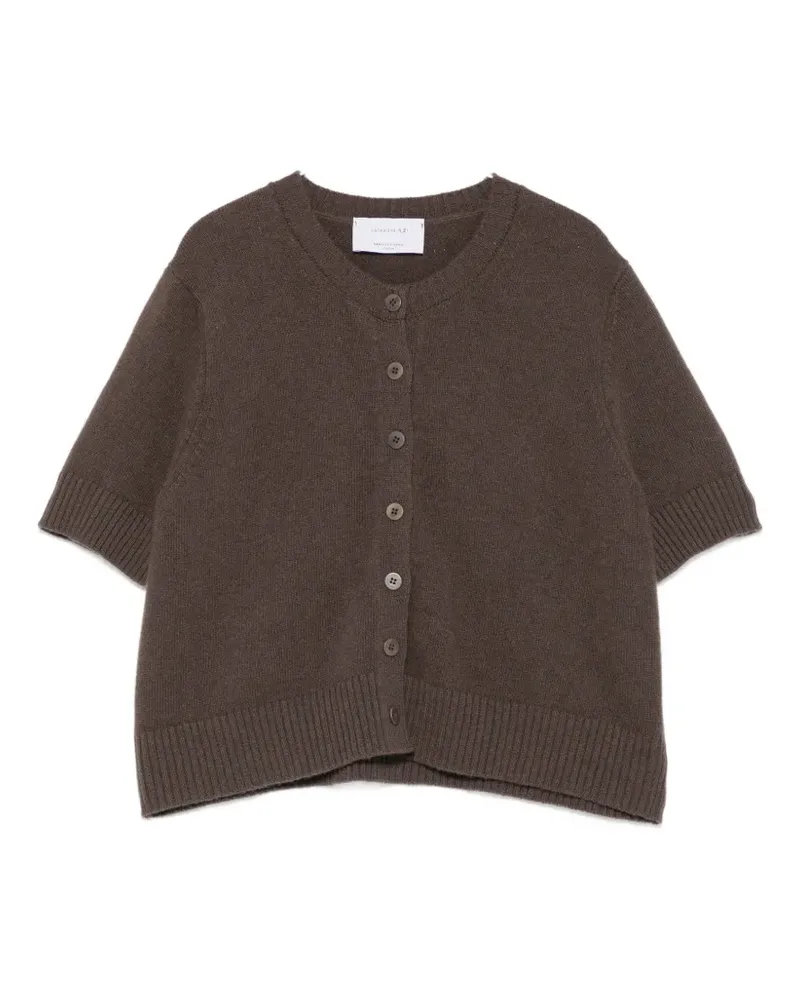 Daniele Fiesoli short-sleeve knit cardigan - Braun Braun