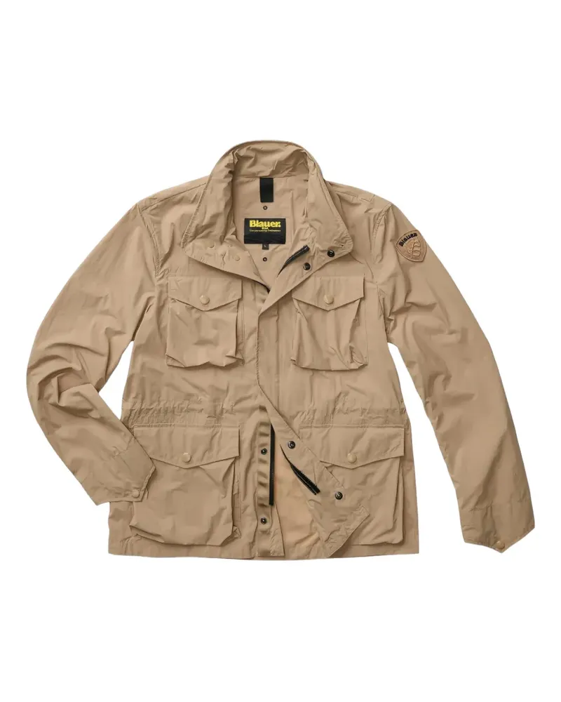 Blauer Whipple multi-pocket windbreaker jacket - Nude Nude