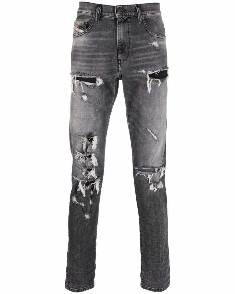 Diesel D-Strukt Slim-Fit-Jeans - Schwarz Schwarz