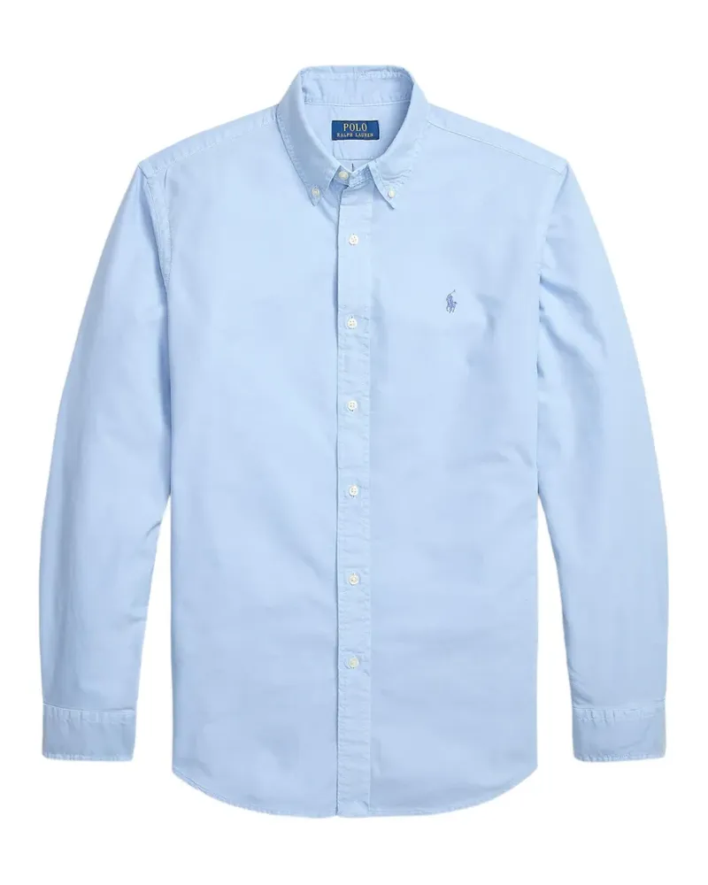 Ralph Lauren embroidered-logo button-down shirt - Blau Blau