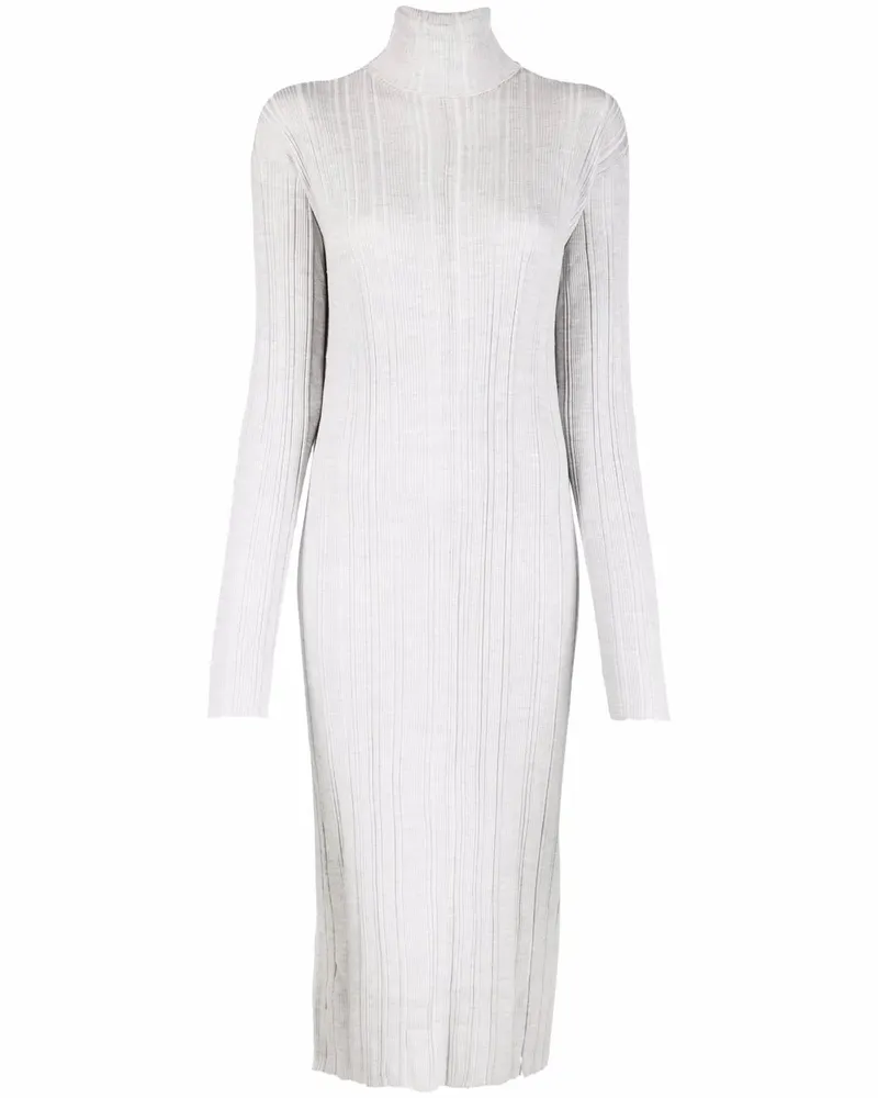Diesel Geripptes Strickkleid - Grau Grau