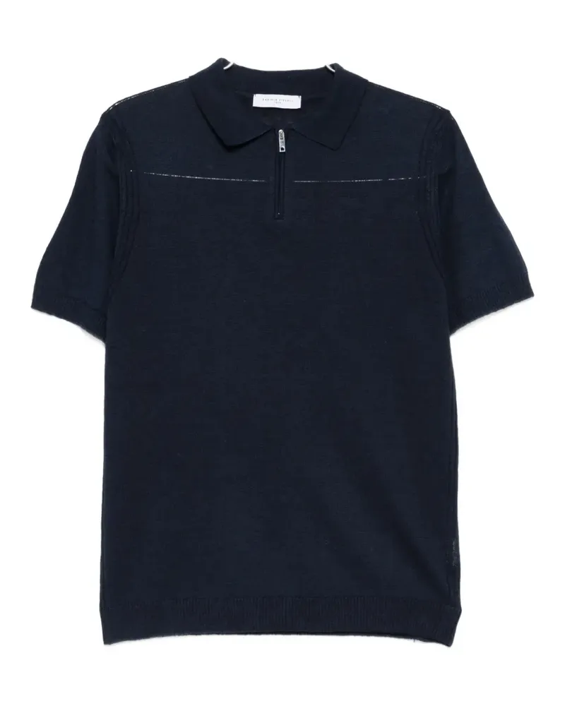 Daniele Fiesoli zip polo shirt - Blau Blau
