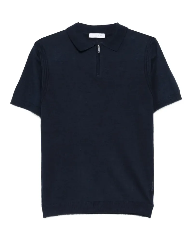Daniele Fiesoli zip polo shirt - Blau Blau