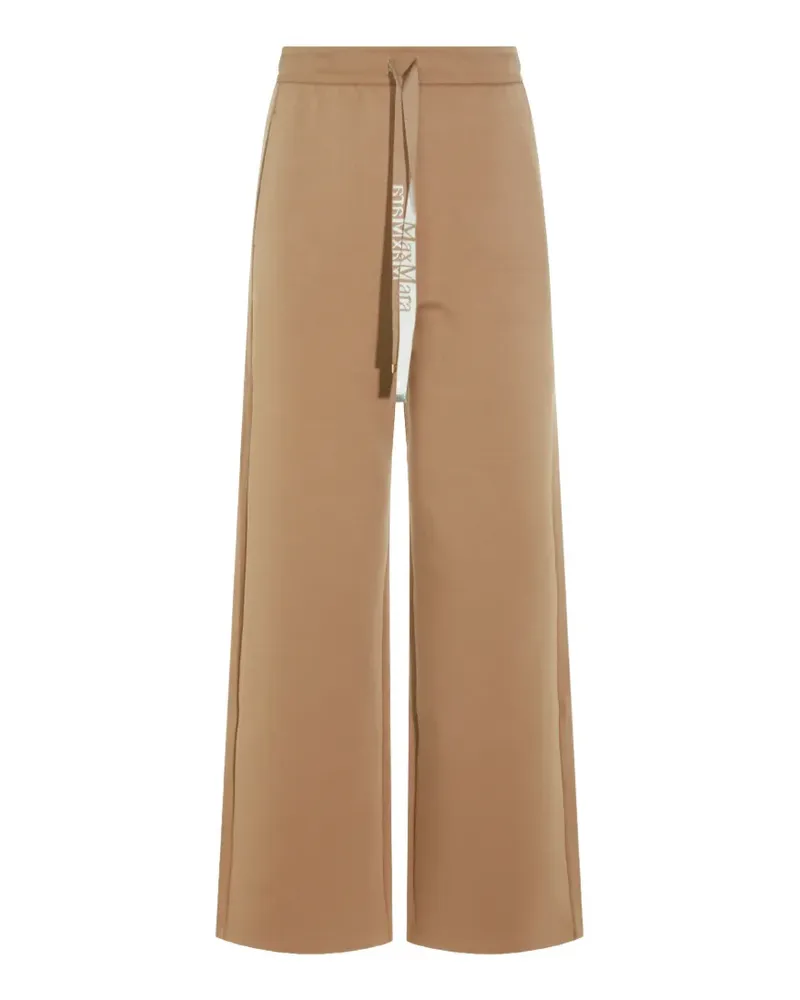 Max Mara Max Mara logo-drawstring track pants - Nude Nude