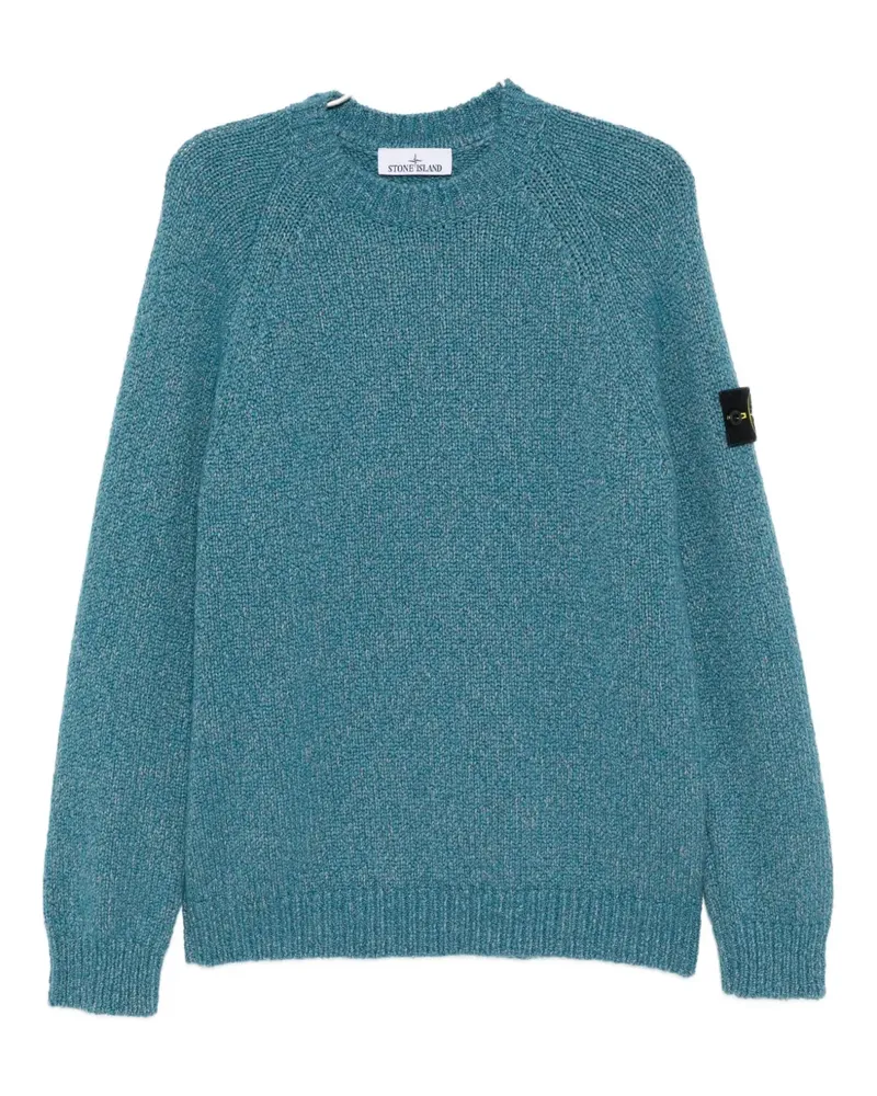 Stone Island logo-patch jumper - Blau Blau