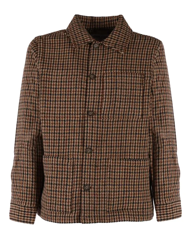 Sebago Jacke mit Hahnentrittmuster - Braun Braun