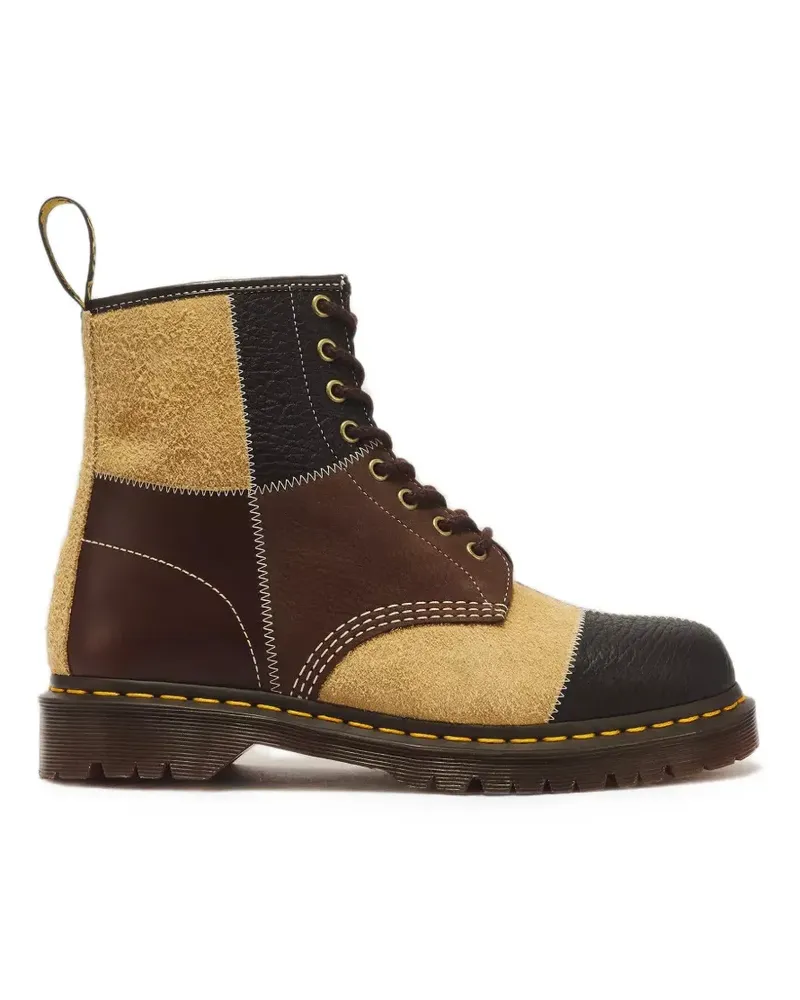 Dr.Martens 1460 Patchwork-Schnürstiefel - Braun Braun