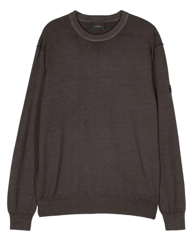 Peuterey Pullover mit Logo-Patch - Braun Braun
