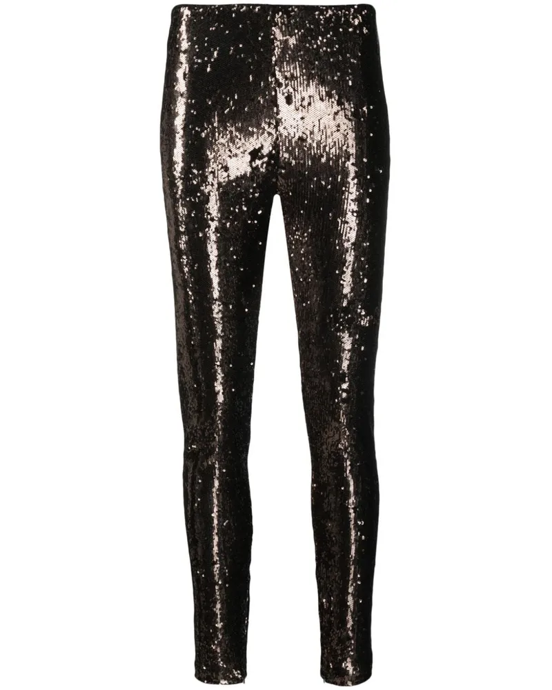 Genny Leggings mit Pailletten Gold