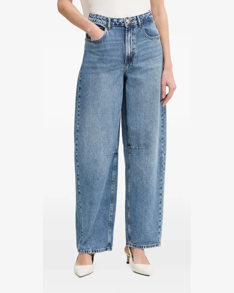 Gaudi cinched-back wide-leg jeans - Blau Blau