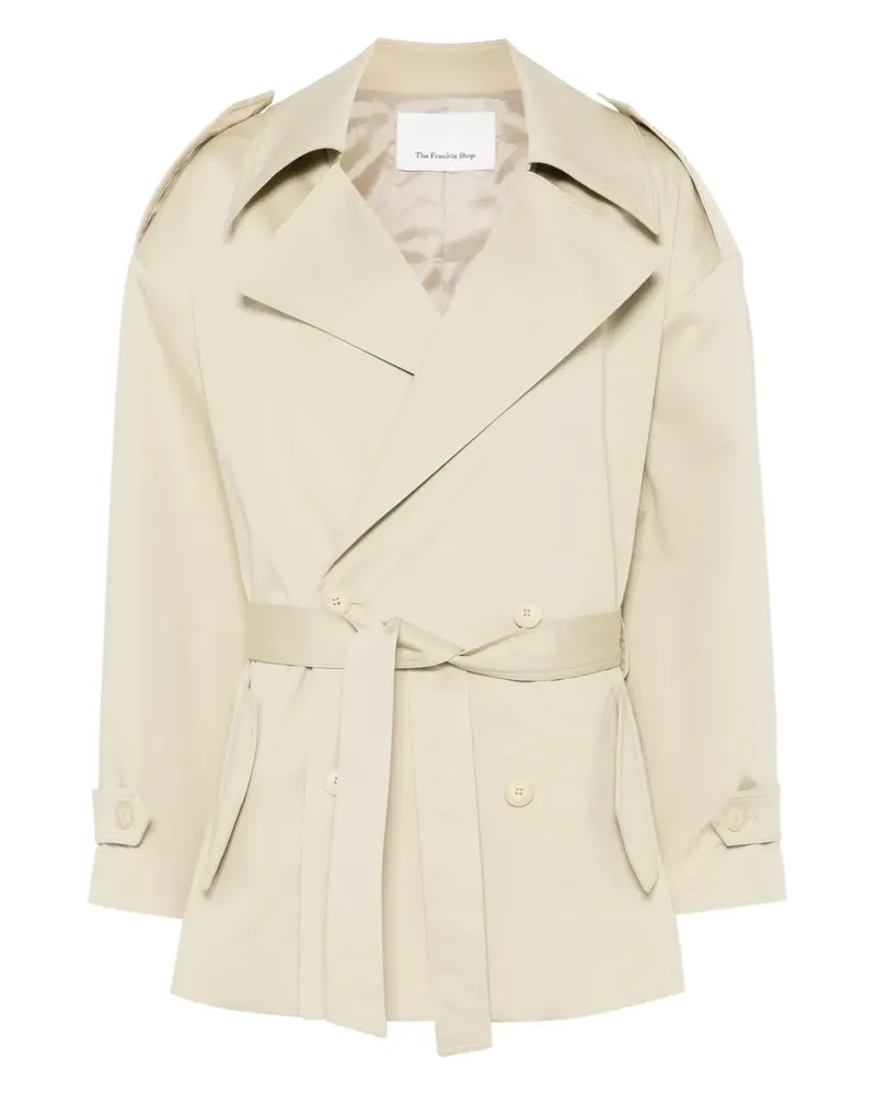 FRANKIE Shop Kurzer Zurich Trenchcoat - Nude Nude