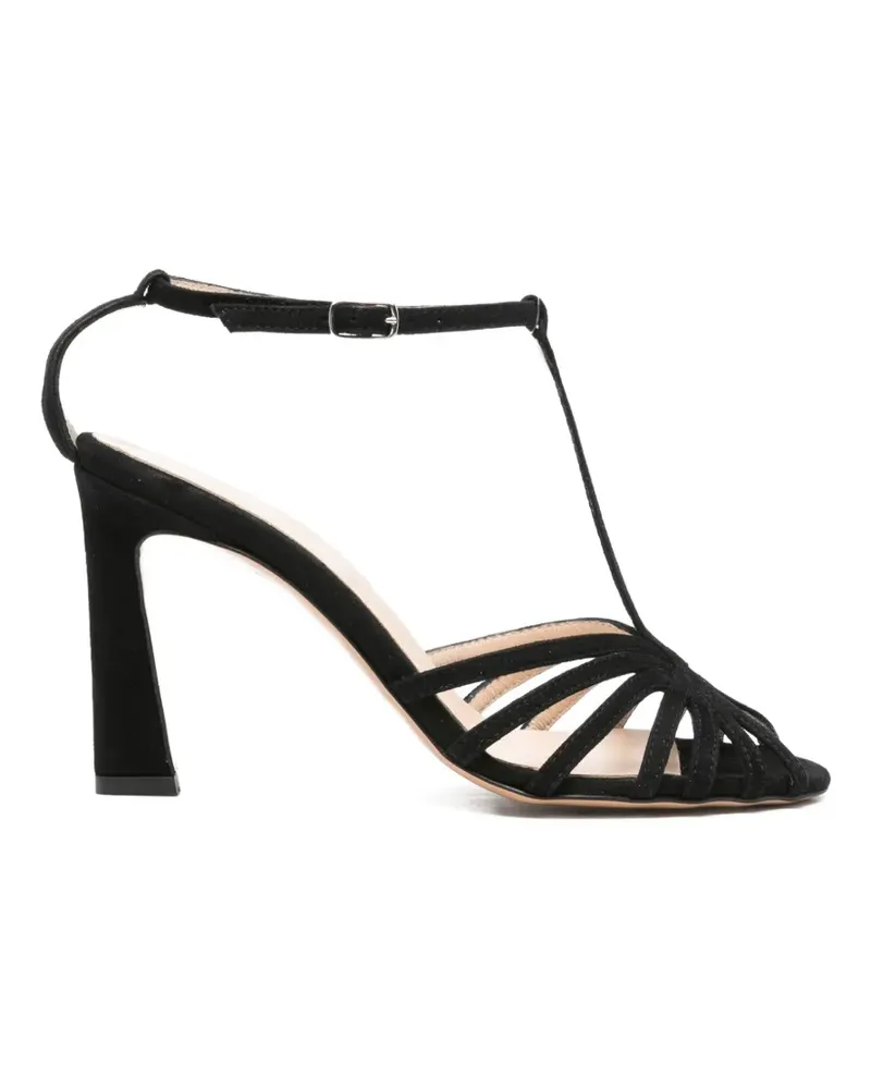 Anna F. caged T-bar sandals - Schwarz Schwarz
