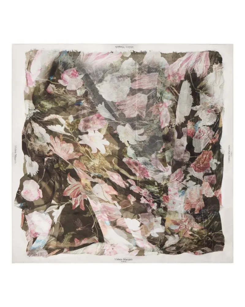 Maison Margiela floral-print scarf - Nude Nude
