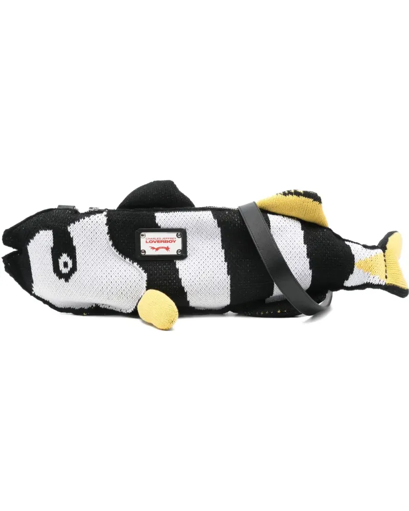 Charles Jeffrey Loverboy Fish Schultertasche - Weiß Weiß