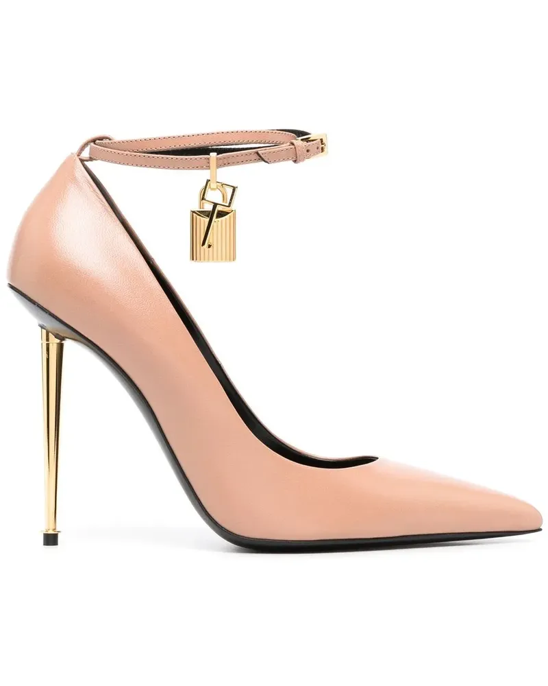 Tom Ford Pumps mit Schloss 110mm - Nude Nude