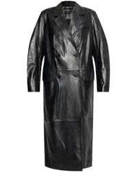 STAND Selene leather coat Schwarz