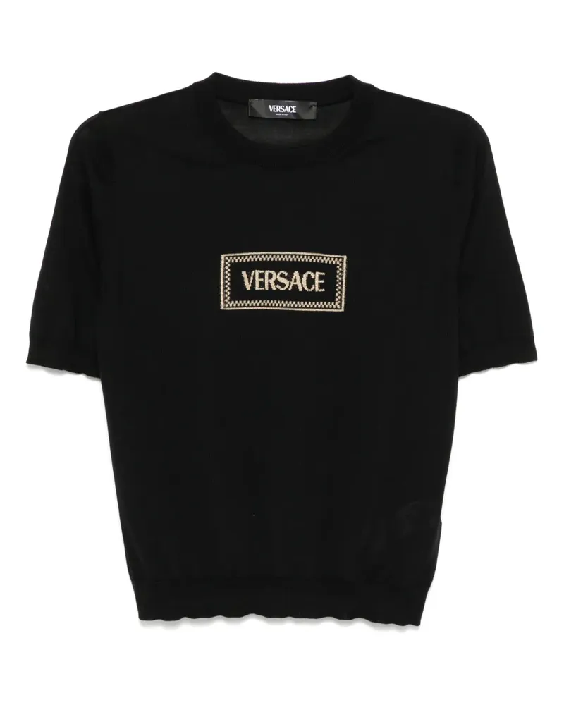 Versace Kurzärmeliges Oberteil - Schwarz Schwarz