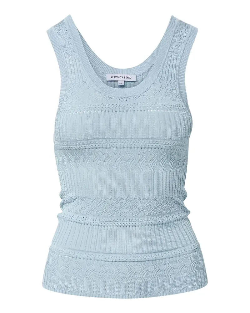 Veronica Beard Sandra Tanktop aus Pointelle-Strick - Blau Blau
