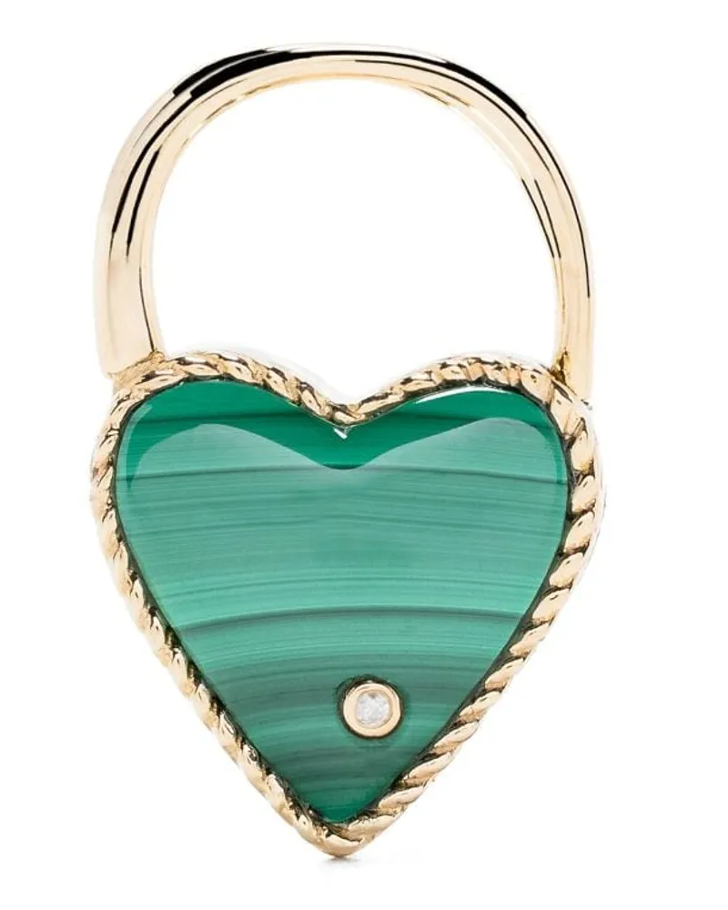 Yvonne Léon Cadenas Coeur Creole mit Diamanten - Gold Gold