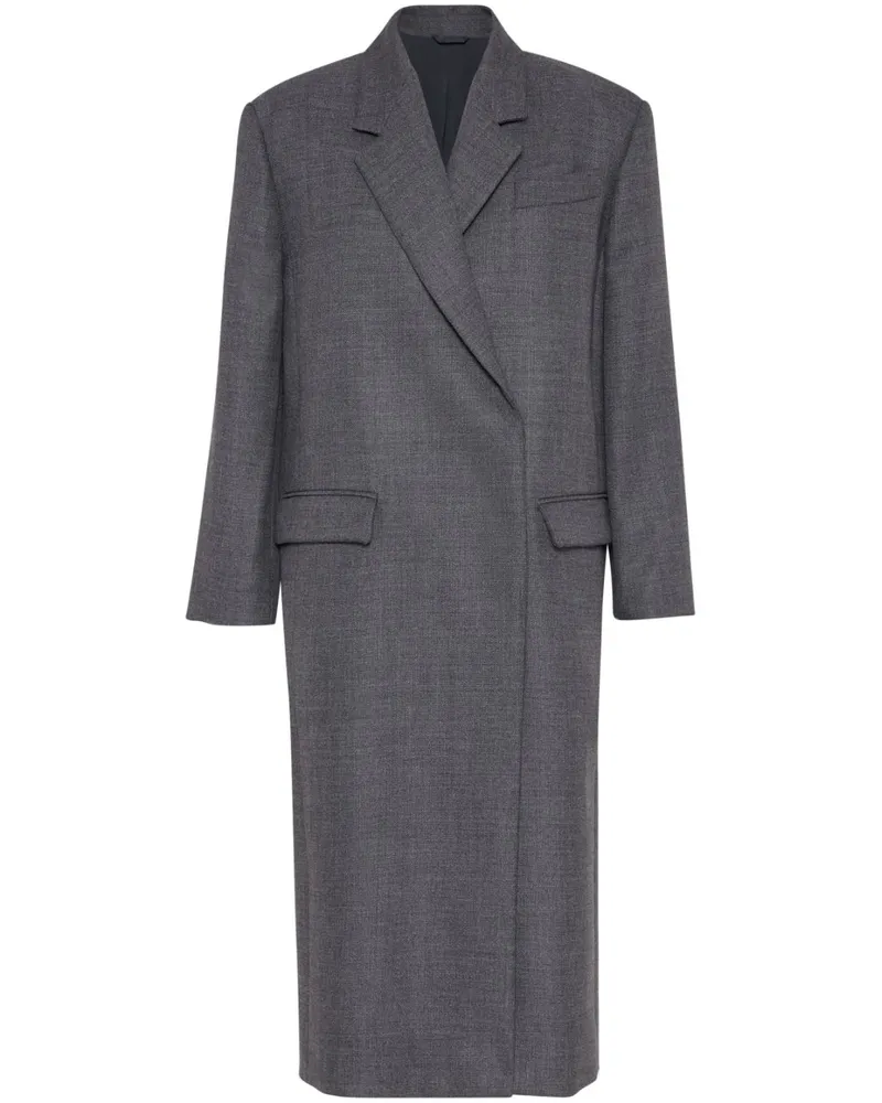 Brunello Cucinelli Mantel mit Schurwolle - Grau Grau