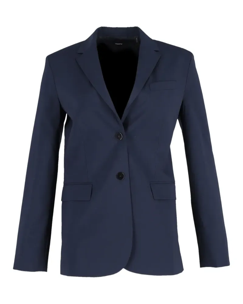 Theory single-breasted blazer - Blau Blau