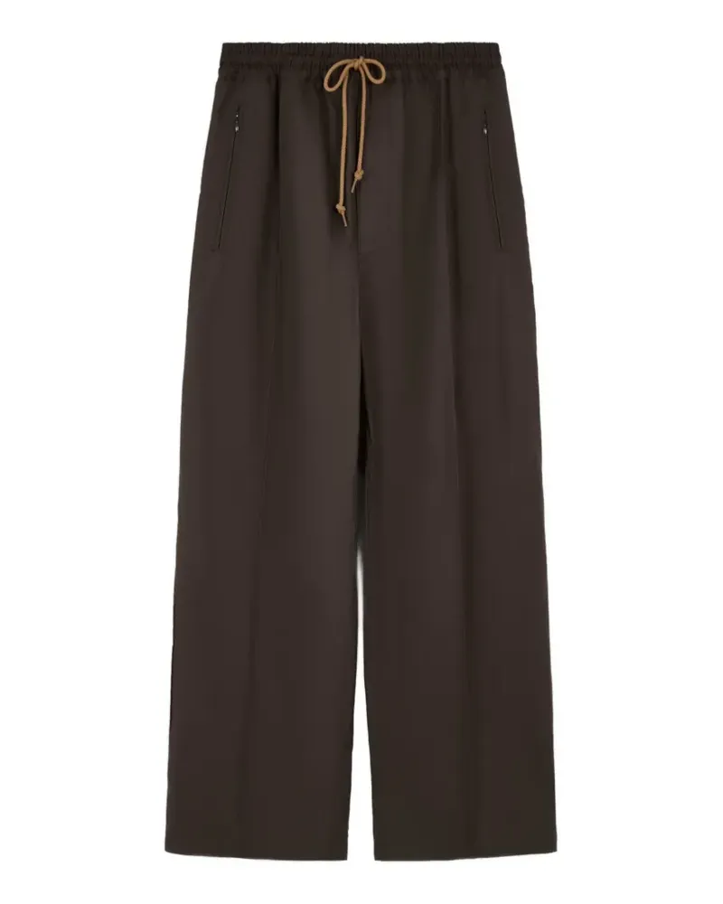 Comme des Garçons drawstring wide-leg trousers - Braun Braun