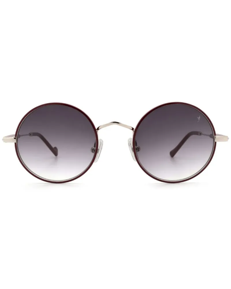 Eyepetizer Quatre Sonnenbrille mit rundem Gestell - Rot Rot