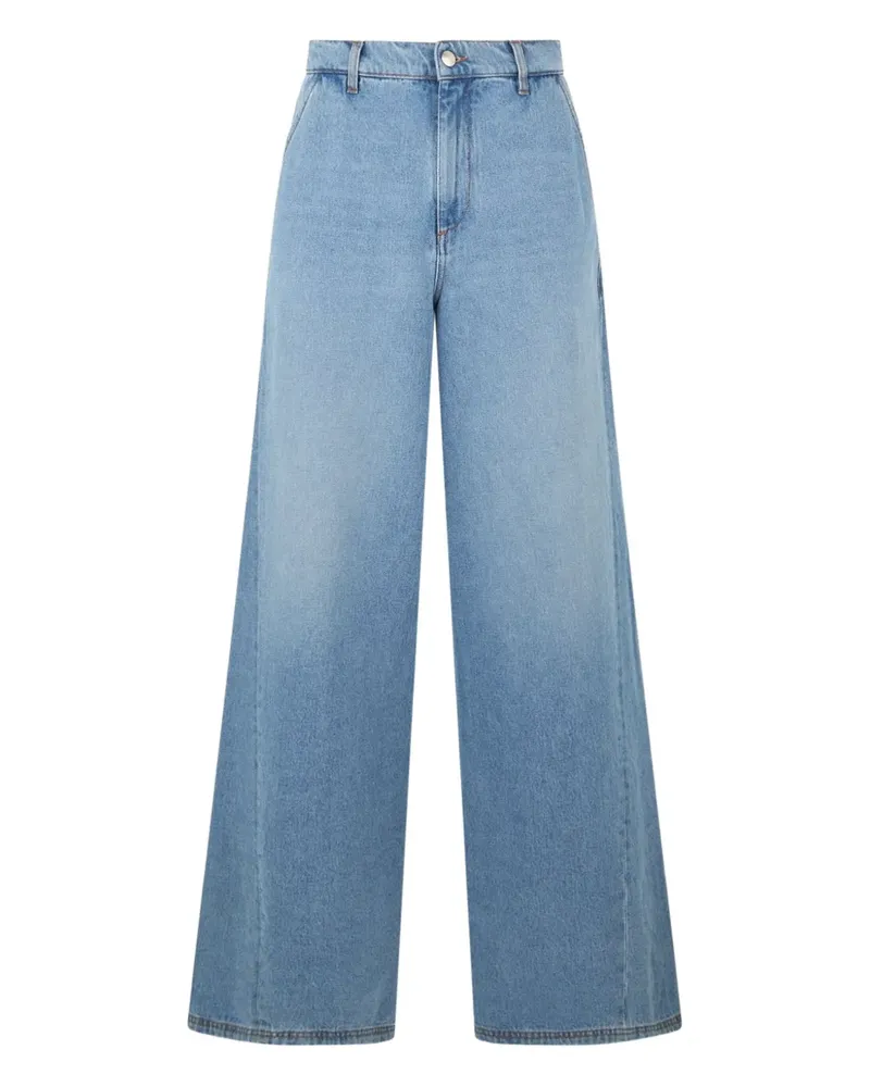 GCDS Jeans in Stonewashed-Optik - Blau Blau