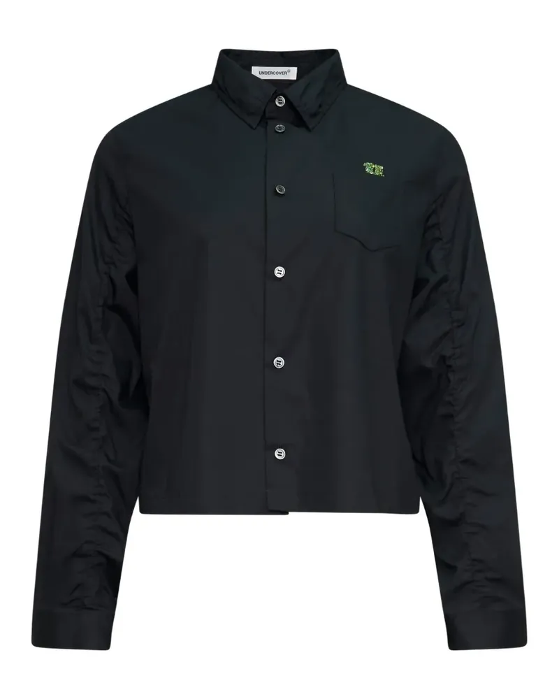 Undercover Gerafftes Hemd - Schwarz Schwarz