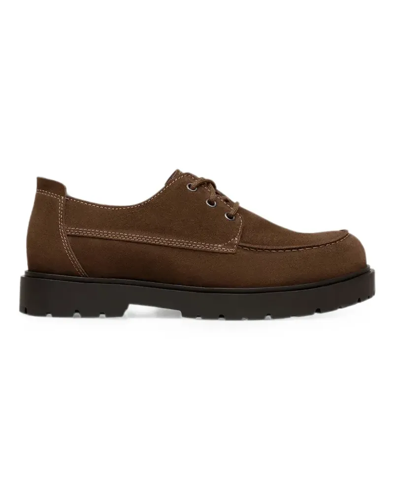 Birkenstock Highwood suede lug-sole lace-up shoes - Braun Braun
