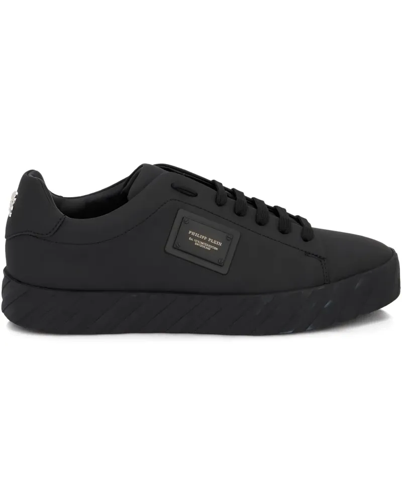 Philipp Plein logo-plaque low-top sneakers - Schwarz Schwarz