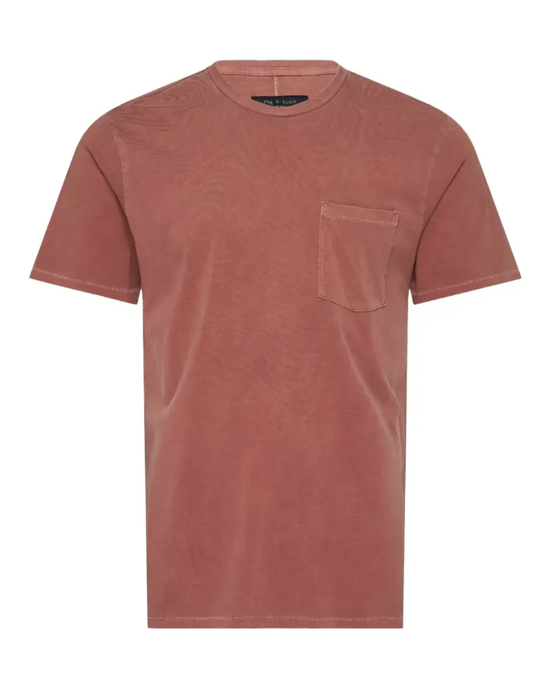 Rag & Bone garment-dyed pocket T-shirt - Rot Rot
