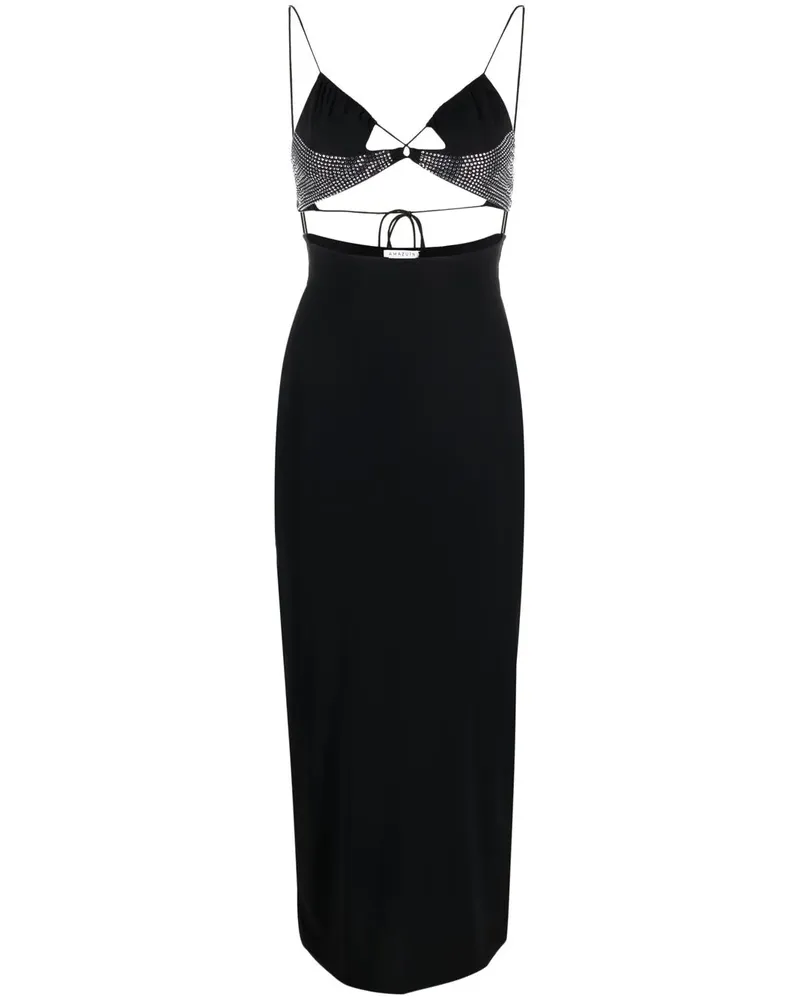 Amazuìn Hailey Kleid mit Kristallen - Schwarz Schwarz