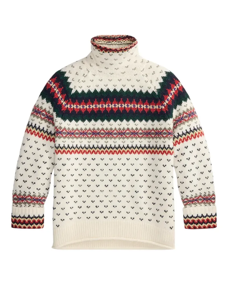 Ralph Lauren Rollkragenpullover mit Fair-Isle-Muster - Nude Nude