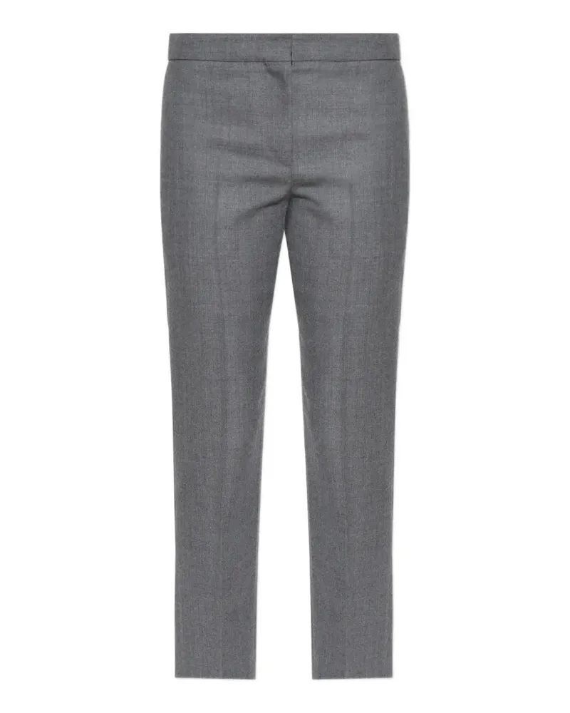 Alexander McQueen pleated wool trousers - Grau Grau