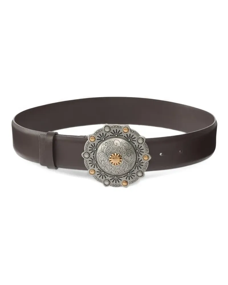 Pinko Gürtel mit verzierter Schnalle - Braun Braun