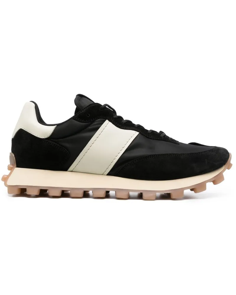 TOD'S Allacciata Sneakers mit Streifen - Schwarz Schwarz